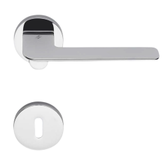 Дверная ручка Colombo Design SLIM FF11R хром в комплекте с накладками под ключ для межкомнатных дверей