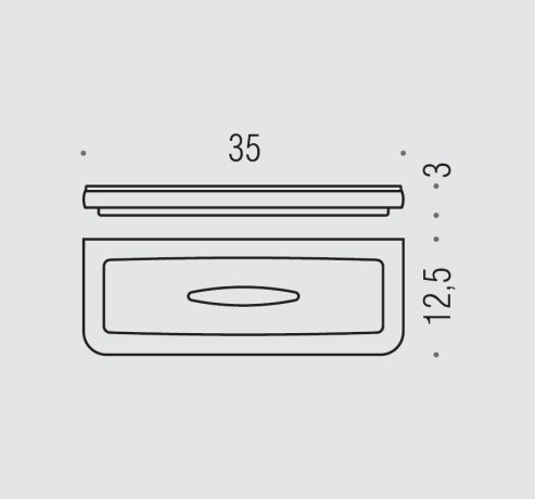 Полочка для губки COLOMBO DESIGN LULU B6203 цвет хром