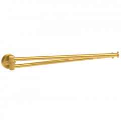 Полотенцедержатель COLOMBO DESIGN PLUS W4913.OM двойной цвет золото матовое