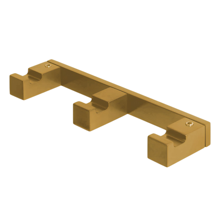 Крючок COLOMBO DESIGN MINI Q CD137.OM тройной цвет золото матовое