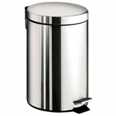 Ведро COLOMBO DESIGN COMPLEMENTI B9962 напольное с крышкой с педалью 3 л цвет нержавеющая сталь