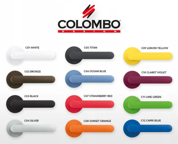 Дверная ручка Colombo Design ONE CC11RSB.C07 цвет клубнично-красный