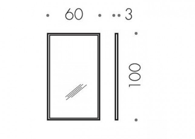 Зеркало COLOMBO DESIGN FASHION MIRRORS B2045 настенное в раме цвет полированная н/сталь