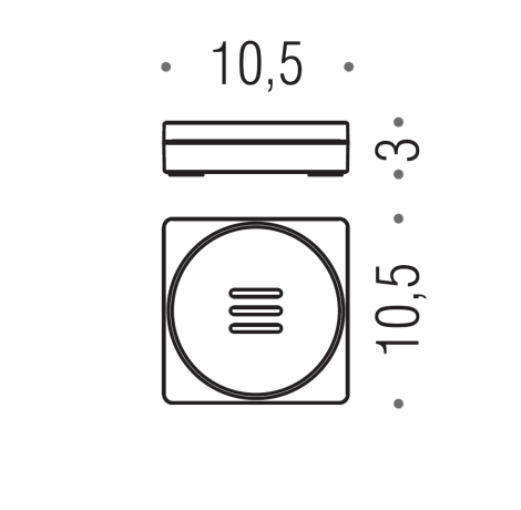 Мыльница COLOMBO DESIGN MINI Q B5040 настольная цвет хром