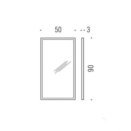 Зеркало COLOMBO DESIGN FASHION MIRRORS B2043 настенное в раме цвет полированная н/сталь