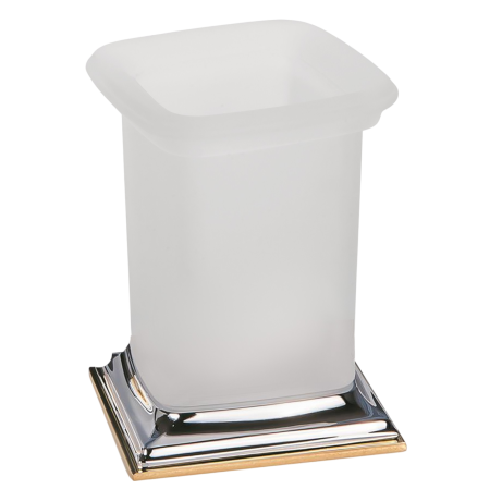 Стакан COLOMBO DESIGN PORTOFINO B3241.CR/OL настольный цвет хром/золото