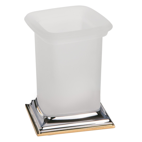 Стакан COLOMBO DESIGN PORTOFINO B3241.CR/OL настольный цвет хром/золото