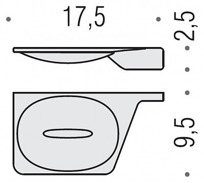 Мыльница COLOMBO DESIGN ALIZE B2501SX настенная цвет хром