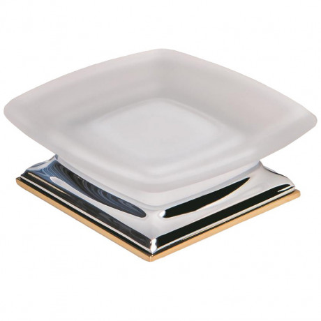 Мыльница COLOMBO DESIGN PORTOFINO B3242.CR/OL настольная цвет хром/золото