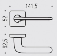 Дверная ручка Colombo Design ROBOQUATTRO S ID51RSB графит
