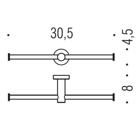 Держатель туалетной бумаги COLOMBO DESIGN PLUS W4990 двойной без крышки цвет хром