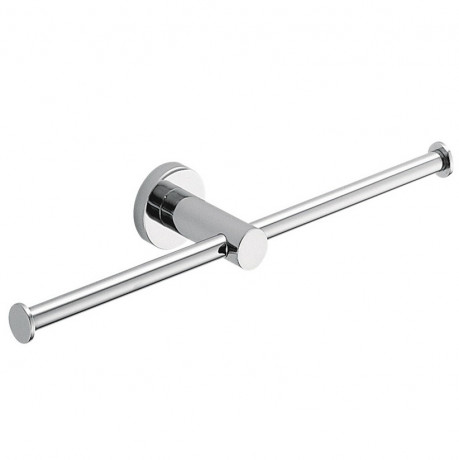 Держатель туалетной бумаги COLOMBO DESIGN PLUS W4990 двойной без крышки цвет хром