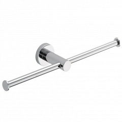 Держатель туалетной бумаги COLOMBO DESIGN PLUS W4990 двойной без крышки цвет хром