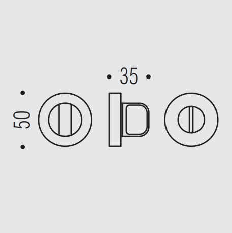 Фиксатор сантехнический Colombo Design Rosetta CD49 BZGG хром