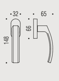 Colombo Design Дверная ручка Colombo Design OLLY S LC61SRSB хром матовый