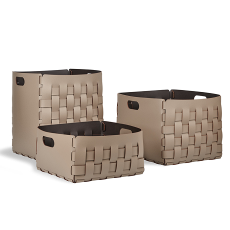 Корзинка COLOMBO DESIGN ADJ 2047.04/06 настольная цвет капучино/шоколад