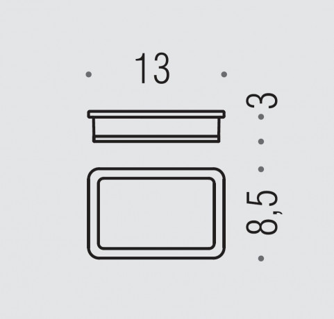 Мыльница COLOMBO DESIGN LULU B6240 настольная цвет хром