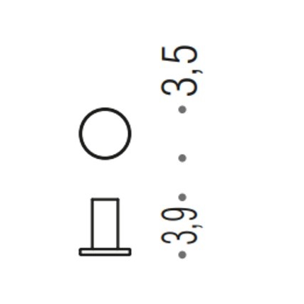 Крючок COLOMBO DESIGN MINI CD107.NM одинарный цвет черный матовый