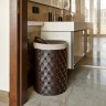 Корзина для белья COLOMBO DESIGN ADJ 2057.06/04 напольная цвет шоколад/капучино