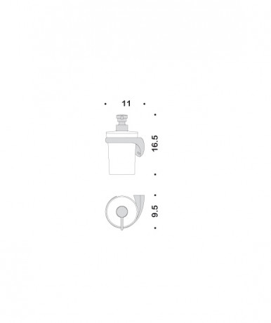 Дозатор COLOMBO DESIGN LINK B9310SX настенный цвет хром