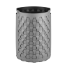 Корзина для белья COLOMBO DESIGN ADJ 2057.03/01 напольная цвет серый/черный