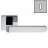 Дверная ручка Colombo Design FEDRA AC11R хром в комплекте с накладками под ключ для межкомнатных дверей