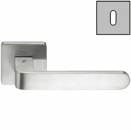 Дверная ручка Colombo Design FEDRA AC11R хром матовый в комплекте с накладками под ключ для межкомнатных дверей