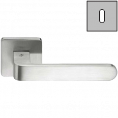 Дверная ручка Colombo Design FEDRA AC11R хром матовый в комплекте с накладками под ключ для межкомнатных дверей