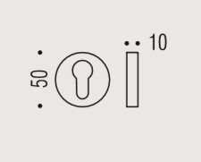 Накладка под цилиндр Colombo Design Rosetta CD43 GB золото матовое