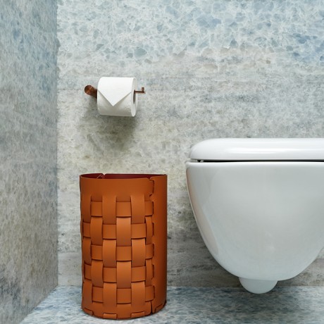 Корзина для мусора COLOMBO DESIGN ADJ 2035.09/30 напольная цвет коньяк/бордо