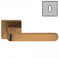 Дверная ручка Colombo Design FEDRA AC11R винтаж матовый в комплекте с накладками под ключ для межкомнатных дверей