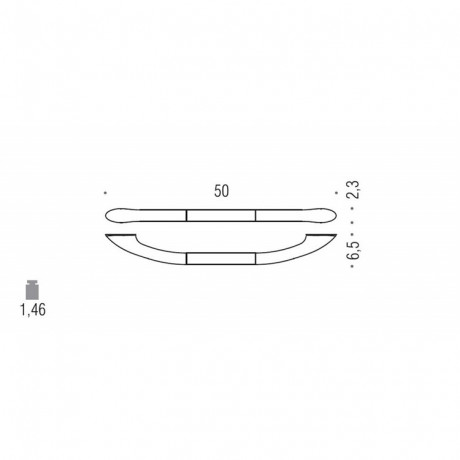 Поручень COLOMBO DESIGN COMPLEMENTI B9734 цвет хром