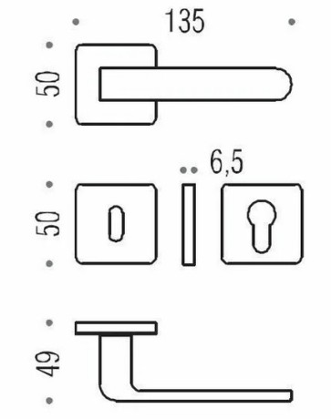 Дверная ручка Colombo Design FEDRA AC11RSB.VM винтаж матовый