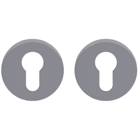 Накладка под цилиндр Colombo Design Rosetta One CC13 серебро 2 шт