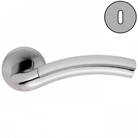 Дверная ручка Colombo Design MILLA LC31R хром/хром матовый в комплекте с накладками под ключ для межкомнатных дверей