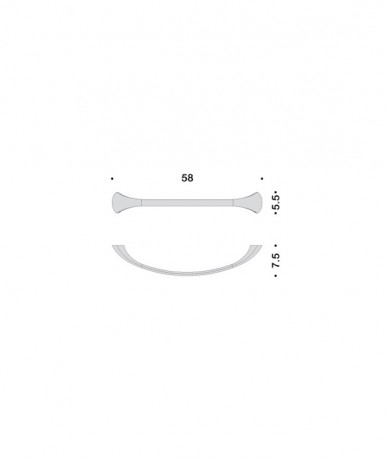 Полотенцедержатель COLOMBO DESIGN LINK B2411 цвет хром