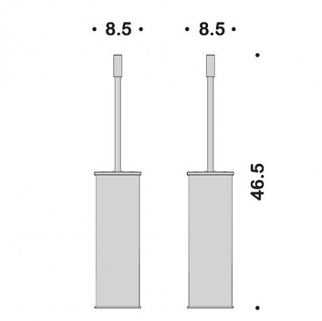 Ершик COLOMBO DESIGN PLUS W4961 напольный цвет хром