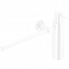 Полотенцедержатель с дозатором COLOMBO DESIGN PLUS W4975.BM настенный цвет белый матовый