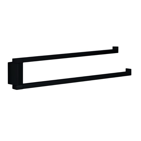 Полотенцедержатель COLOMBO DESIGN MINI Q B5012.NM двойной цвет черный матовый