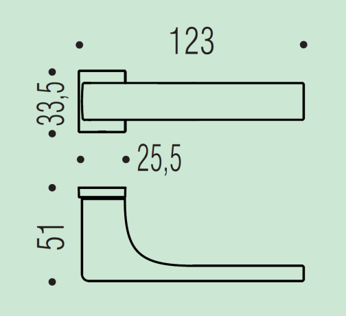 Дверная ручка Colombo Design ROBOCINQUE S ID71RSB/0 черная матовая