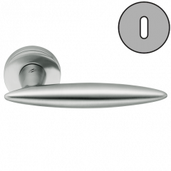 Дверная ручка Colombo Design PEGASO AM11R хром матовый в комплекте с накладками под ключ для межкомнатных дверей