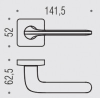 Дверная ручка Colombo Design ROBOQUATTRO S ID51RSB винтаж матовый