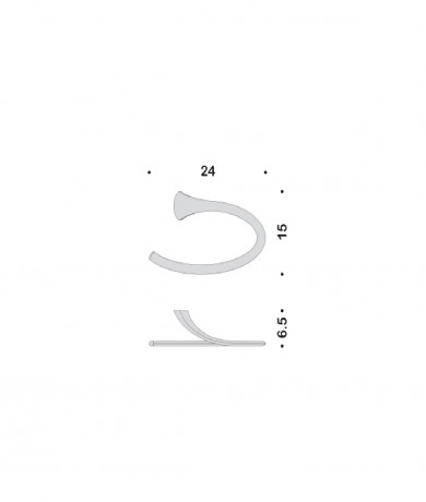 Полотенцедержатель COLOMBO DESIGN LINK B2431 кольцо цвет хром