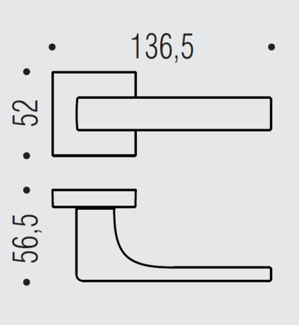 Дверная ручка Colombo Design ROBOCINQUE S ID71RSB бронза матовая