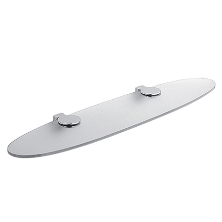 Полочка COLOMBO DESIGN LUNA B0130 стеклянная цвет хром