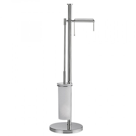 Стойка COLOMBO DESIGN PLUS W4935 с полотенцедержателем и держателем туалетной бумаги цвет хром