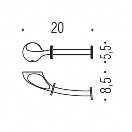 Держатель туалетной бумаги COLOMBO DESIGN MELO B1208 без крышки цвет хром