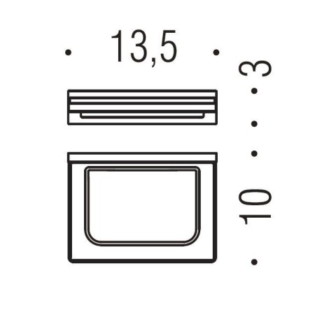 Мыльница COLOMBO DESIGN LOOK B1601.HPS1 настенная цвет нержавеющая сталь