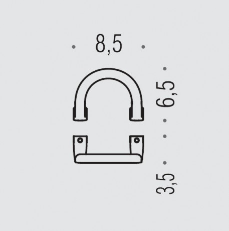 Крючок COLOMBO DESIGN LULU LC47 одинарный цвет хром