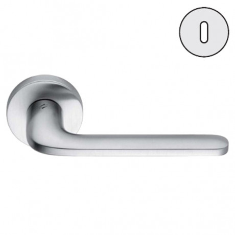 Дверная ручка Colombo Design ROBOQUATTRO ID41R хром матовый в комплекте с накладками под ключ для межкомнатных дверей